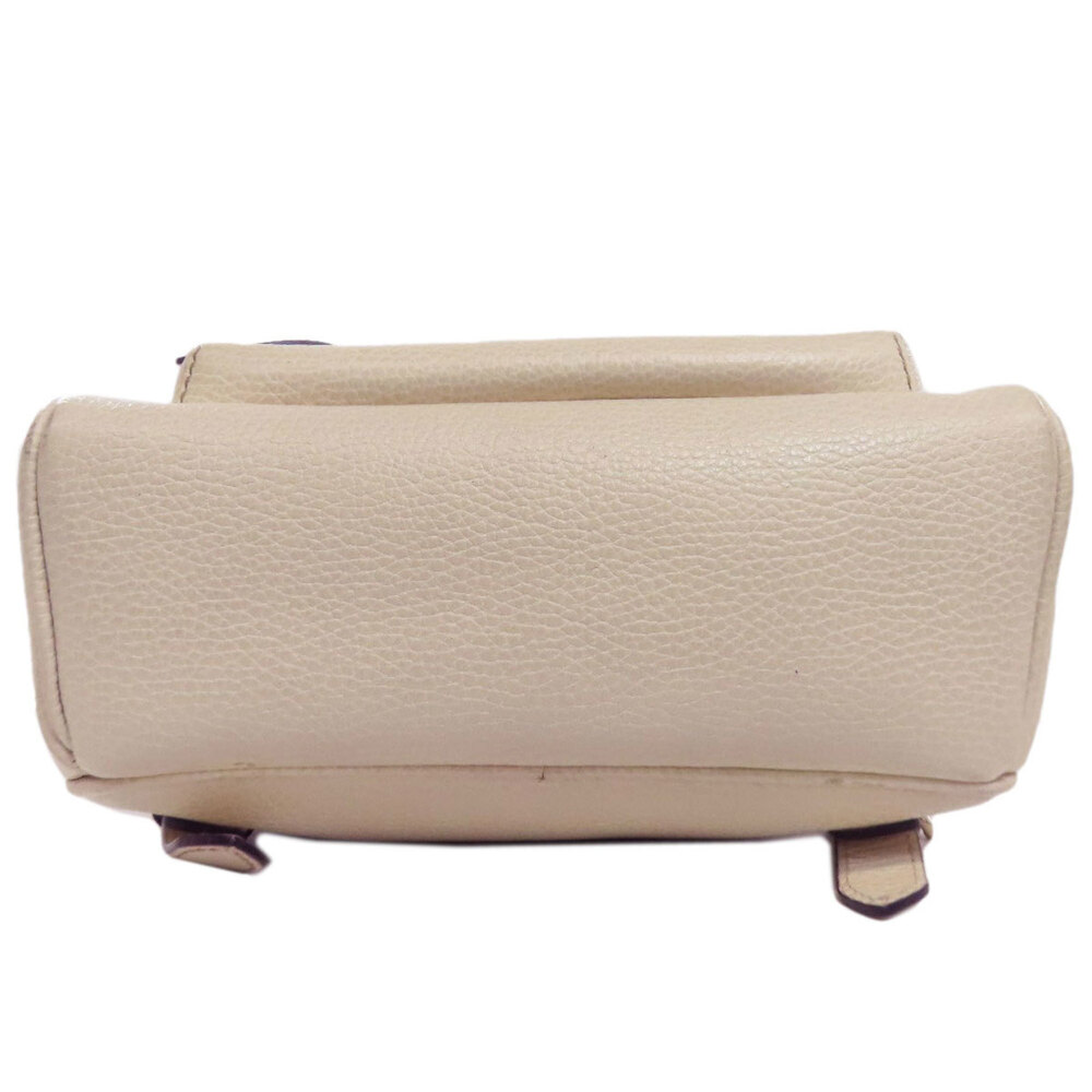 Gucci Authentic White Leather Backpack - image 4